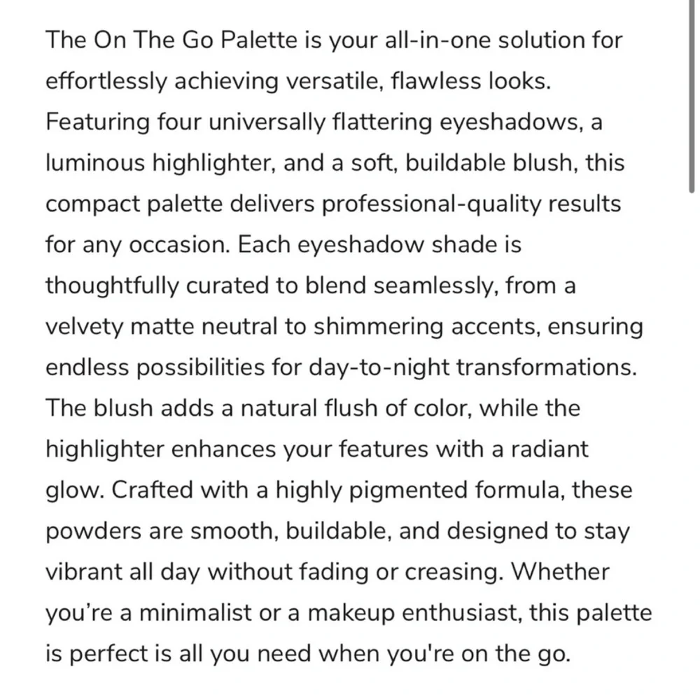 Doucce On The Go Palette - New‎ in Packaging